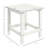Patio Side Table - 15" Square Weather End For Porch, Pool, Balcony. Design, 110 Lbs Load Bearing, White Balcony, Pool Outdoor Table,