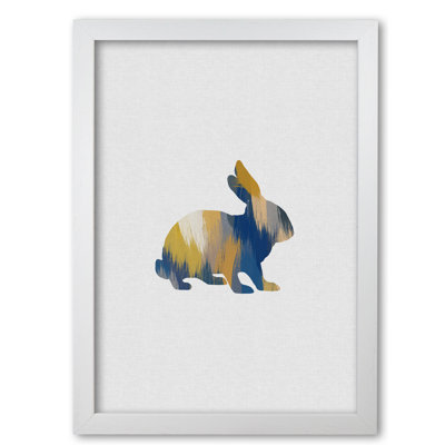 Rabbit Blue & Yellow - Print
