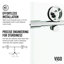 Porte de douche coulissante sans cadre avec verre transparent 3/8 po l 48-52 po x H 76 po Cass-55865524