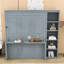 Lit escamotable en bois avec bureau et tablettes, conception pliable-300063463-300063460