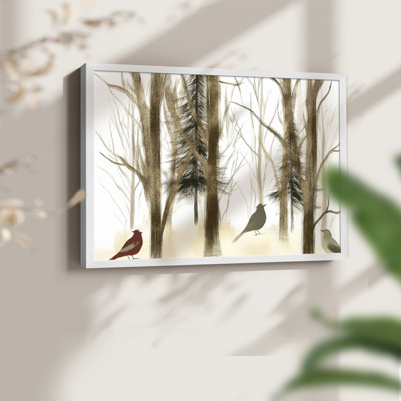 Art de Noël - CXL III - Reproduction encadrée - Restickable, H 16 po x l 20 po, Blanc