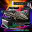 Lit simple à 360 degrés à DEL, Efficacité du rangement hydraulique, Interface de type C, Lit tapissier noir avec option Pu, Type-C,-1188359332-1188359335