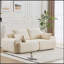 Canapé modulaire moderne en mousse à mémoire de forme compressée, grand canapé modulaire 2 places pour le salon, canapé modulaire Cloud pour animaux de compagnie, tissu en velours côtelé, causeuse très profonde, aucun assemblage requis-802131398