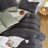 Grey Green Reversible Bedding Down Duvet Cover-103119986