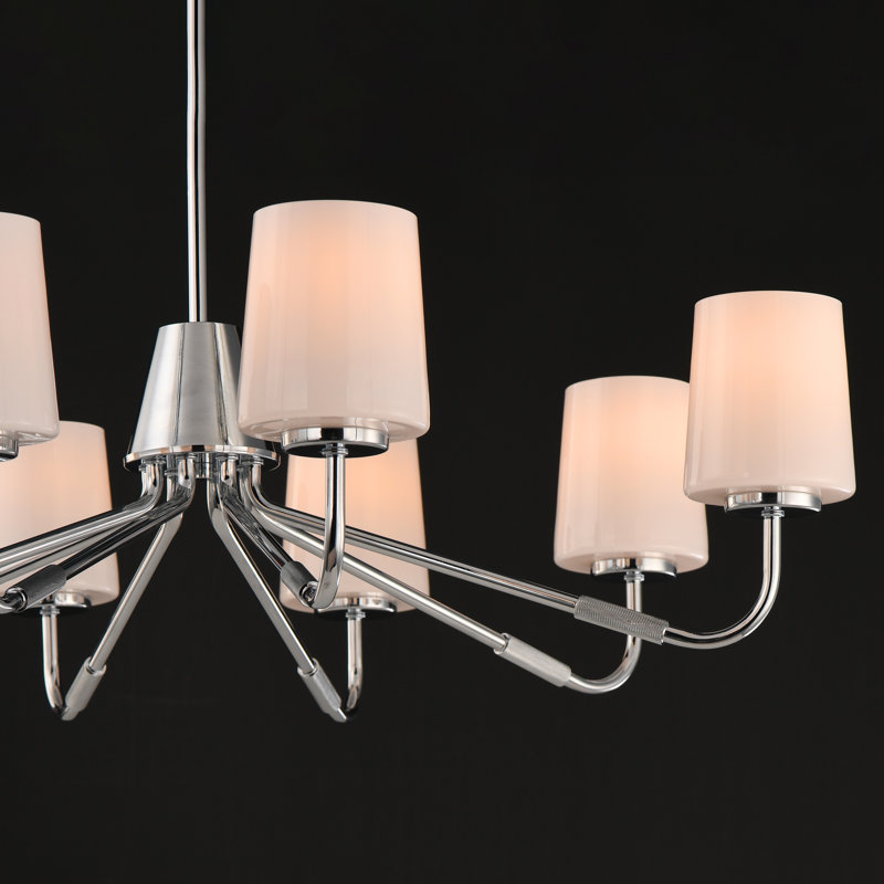 Durham-Chandelier, Polished Chrome