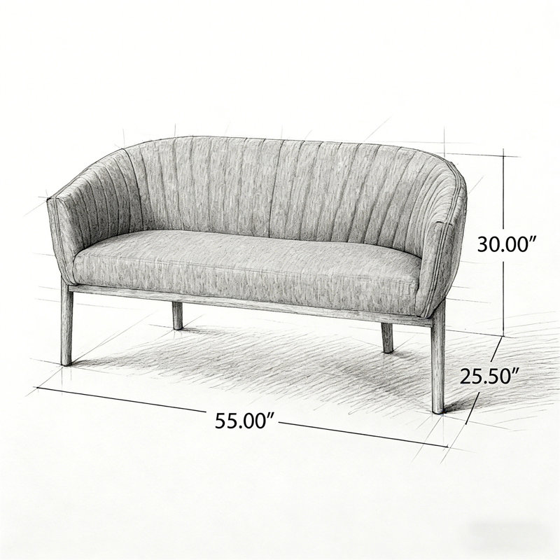 Loveseat, Charcoal