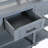 Patio Kitchen Island Solid Wood Kitchen Cart with Stainless Table Top-390963602