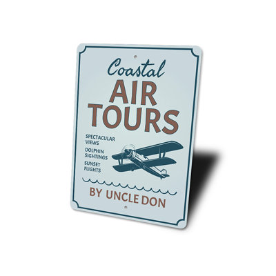 Panneau en aluminium Coastal Air Tours
