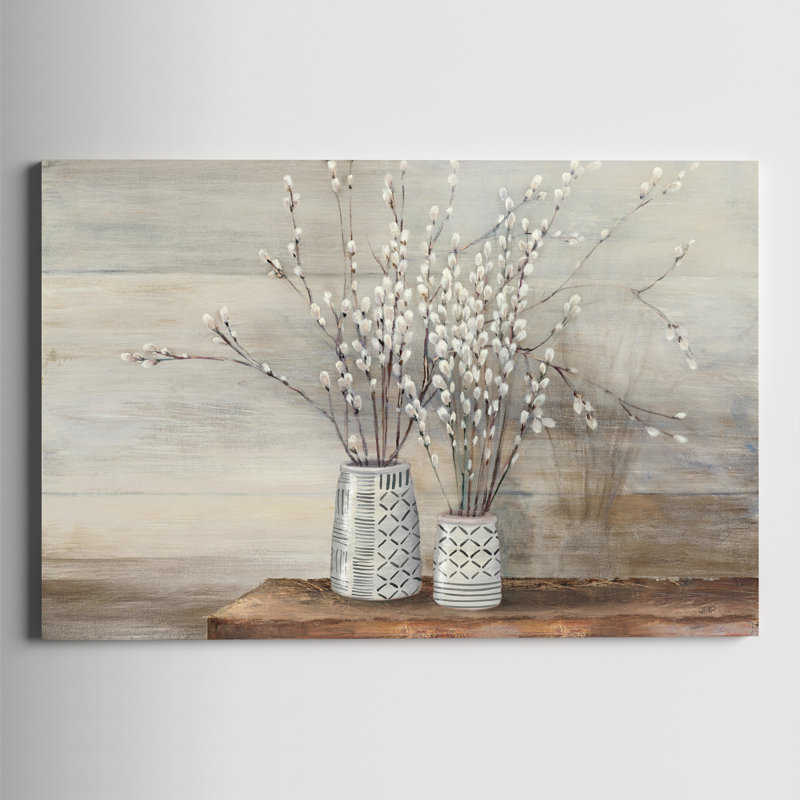 Nature morte avec des dessins de Julia Purinton - peinture sur toile tendue, H 32 po x l 48 po, Impression sans cadre