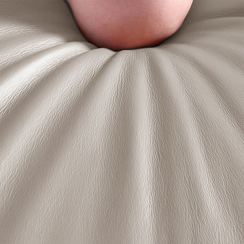 Causeuse-coussin standard en cuir véritable kaki