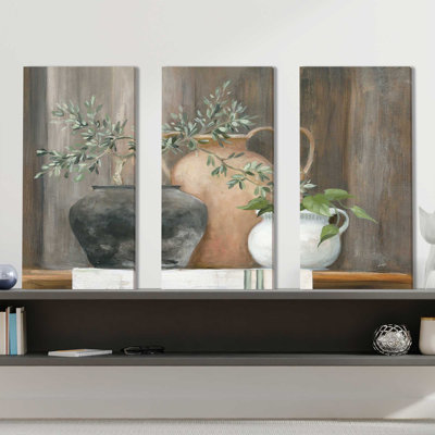 Simplicité - 3 pièces sur toile tendue