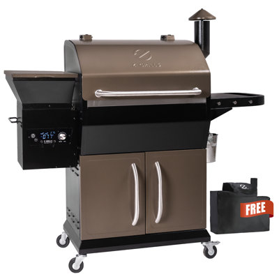 Z GRILLS 1056 sq. in Wood Pellet Grill with Storage Cabinet