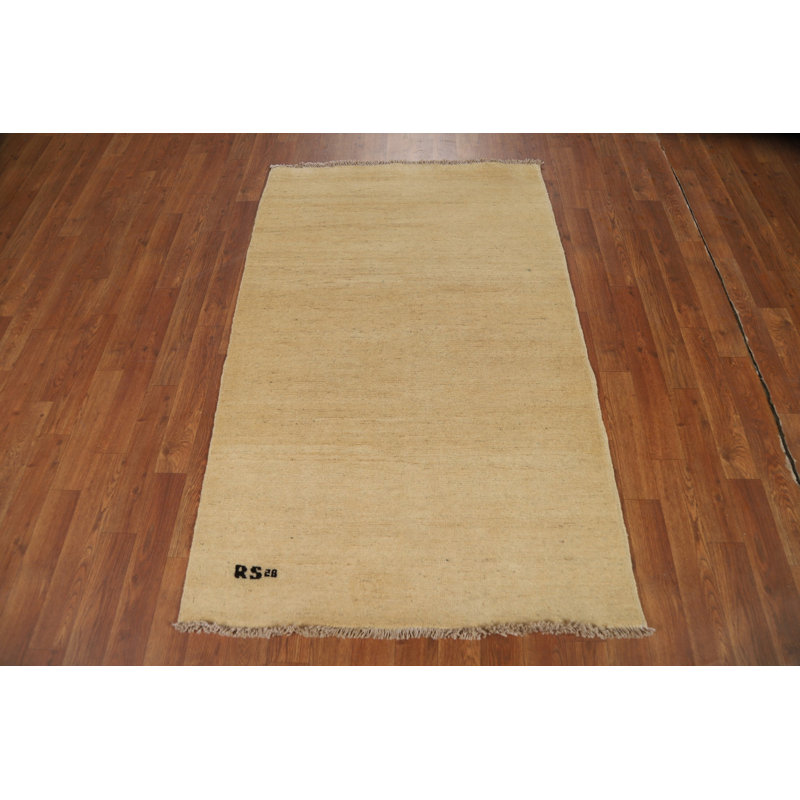 Handmade Solid Gabbeh Oriental Rug 3x5