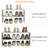 2-Tier Stackable Small Shoe Rack For Closets, Entryways, Small Spaces, Hallways, Garages, White