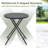 Beilul Round Metal Folding Outdoor Bar Table , 23'' in. W 23'' in. D