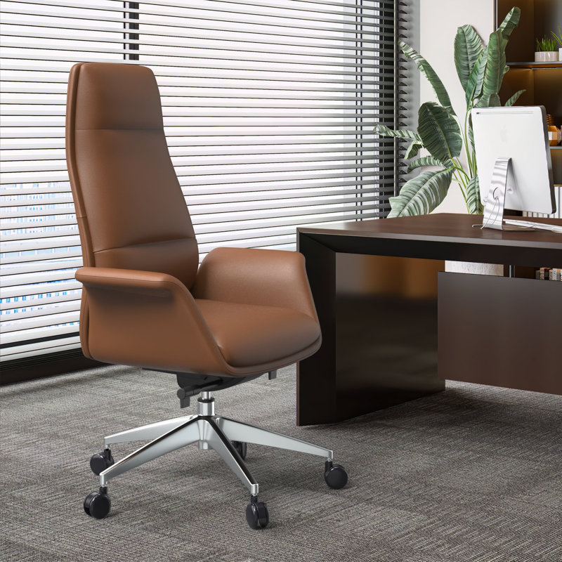 Fauteuil de bureau Adelmar, Marron foncé