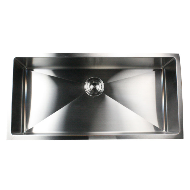 Pro Series 36'' L Stainless Steel Single Basin Kitchen Sink