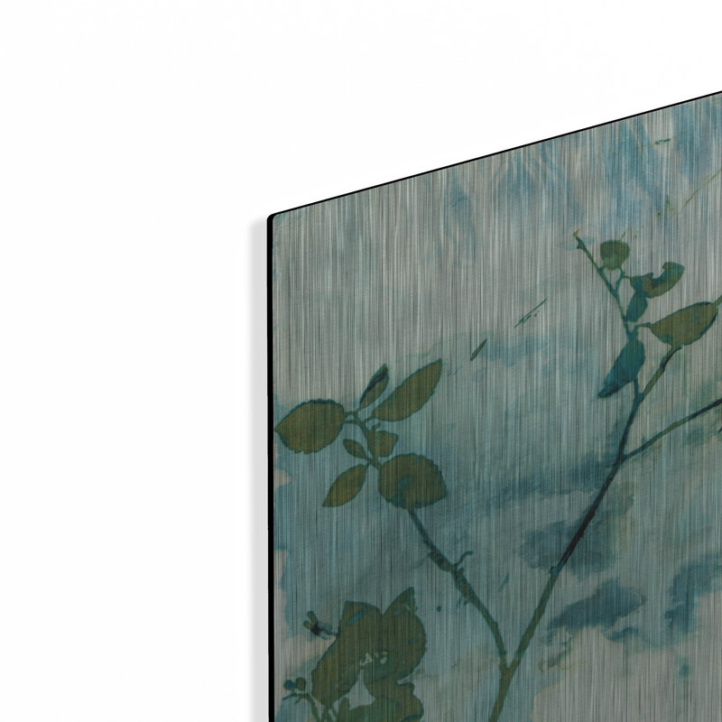 Ivy Bronx «Leaves and Sky» par Krista Mccurdy, art mural en métal, H 16 po x l 12 po