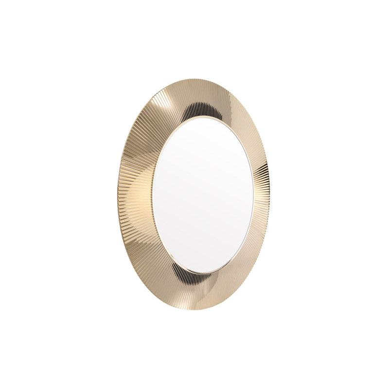 All Saints Flat Wall Mirror, Metallic Gold