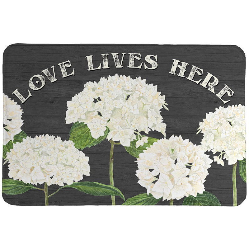 Tapis de bain simple antidérapant à motif floral Simple Beauty