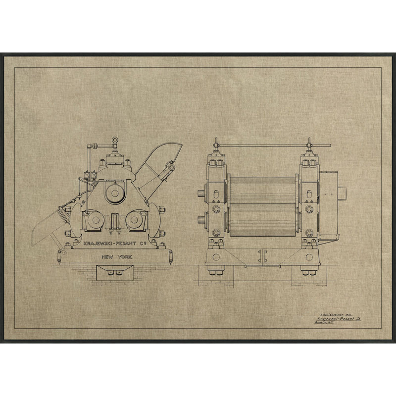 New York Industry 1 Print by Lillian August