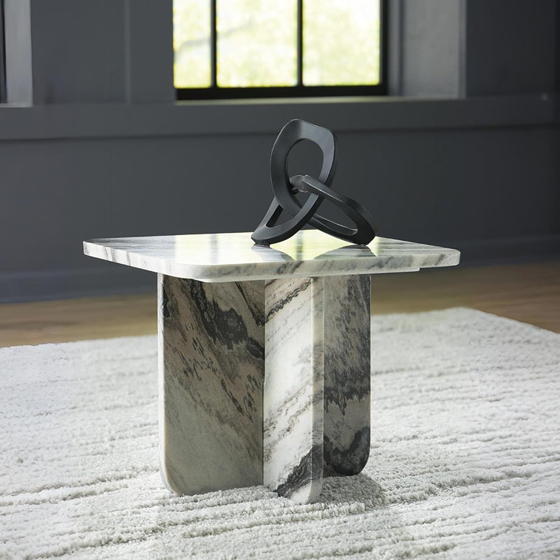 Table basse contemporaine en marbre Baretton