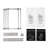 Laundry Hamper 2 Tier Laundry Sorter With 4 Removable Bags For Organizing Clothes, Laundry, Lights, Darks