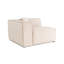Élégant canapé 1 place, revêtement en lin crème, 43,3 po x 42,5 po x 25,6 po | Structure 100% charme, 32 coussins en mousse, pieds en plastique, largeur des accoudoirs: 9,4 pouces | Comprend 1 oreiller, parfait pour les salons confortables et les coi