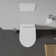 Duravit No.1 1.28 GPF (Water Efficient) Elongated Wall Mounted Toilet with High Efficiency Flush (Seat Not Included)