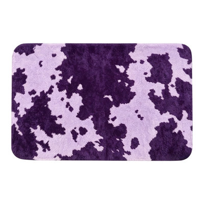 Polyester carpet Cow Print Farmhouses Bathroom Mat Soft Absorbent Non-Slide Shaggys Rug Machines Washable Door Mat For Laundry Room Entryway Indoor Floor Decor