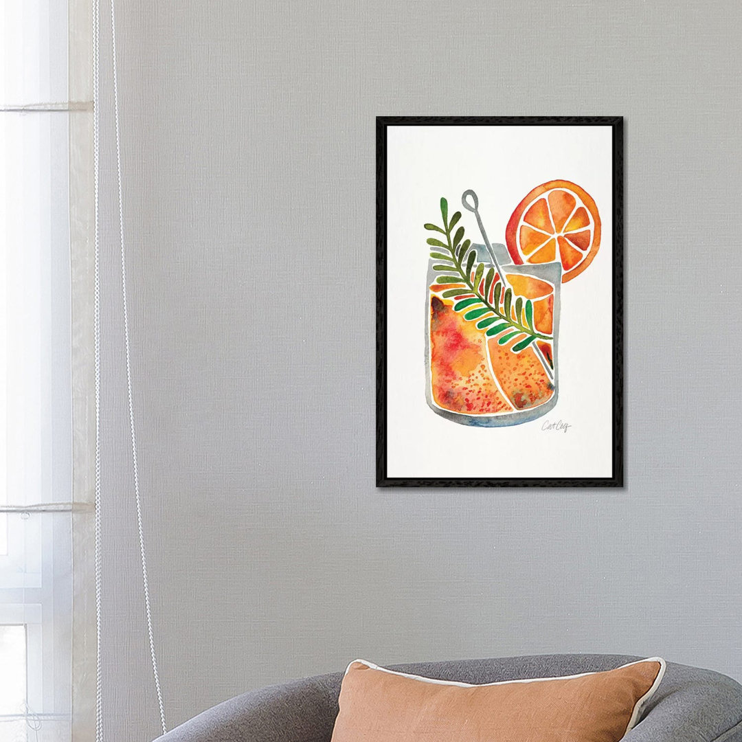 Blood Orange Tequila Sunrise von Cat Coquillette - Galerie-verpackte Leinwand Giclée