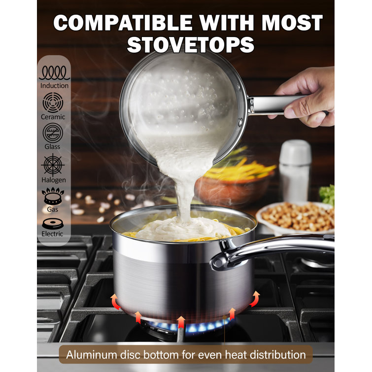 Cooks Standard 8-Inch Durable Heavy Duty Professional Aluminum Non