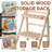 2-Tier Desktop Storage Organizer Countertop Storage Shelf Foldable 2 Tier Ladder