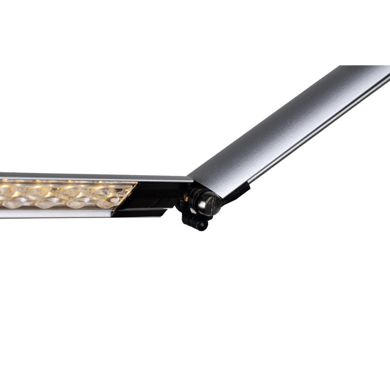 144.15cm LED Task Floor Lamp, Silver