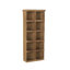 Brown Wood 10 Cubby Room Wall Shelf, 18" x 7" x 42"