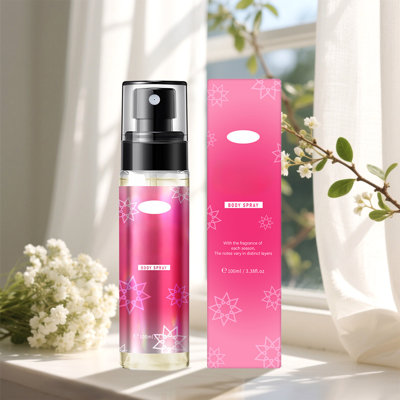 Plastic Scented body Mist Body Spray Long Lasting  Fresh Deodorant Perfume Spray Fluids 100ml