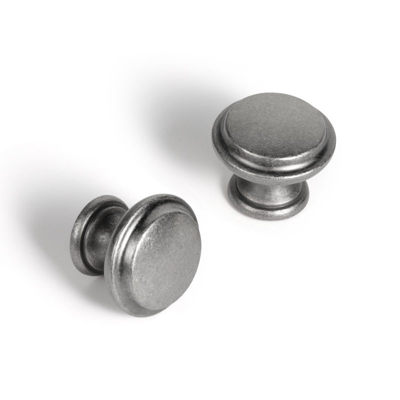 Poignée champignon 53/64 po de diamètre à conception spéciale, Argent antique