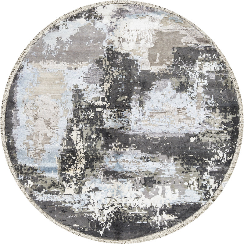 Abstract Area Rug, Rectangle 4' x 6'