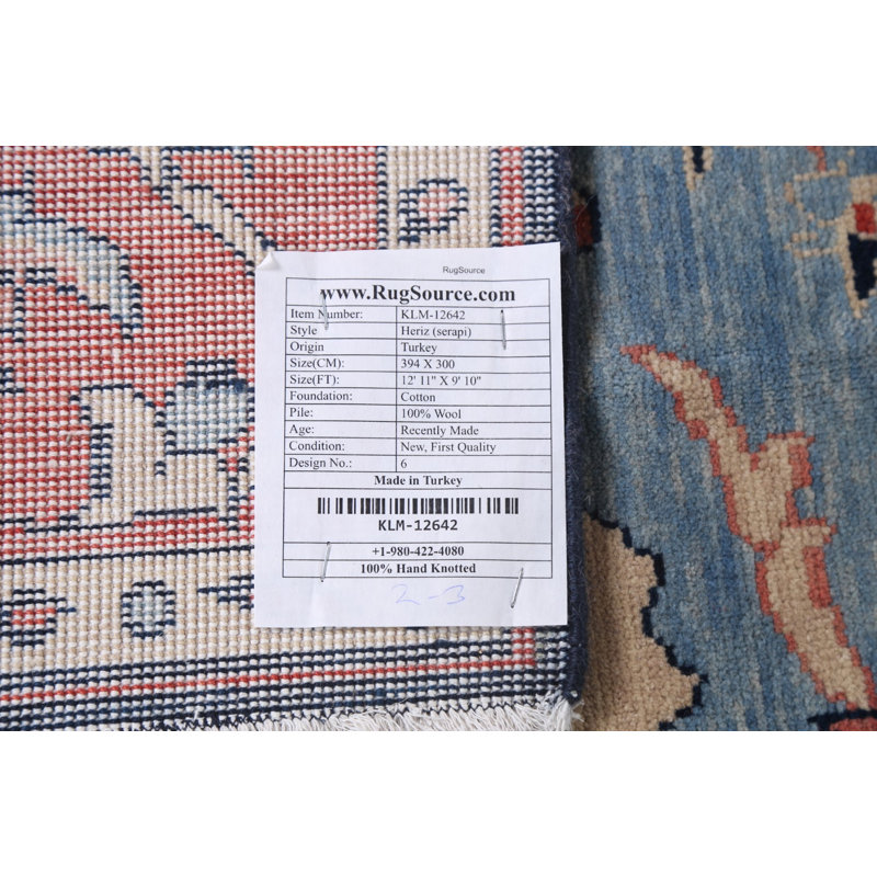 One-of-a-Kind 9'10" X 12'11" New Age Wool Area Rug in Beige