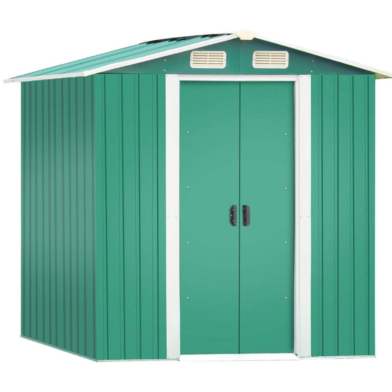 Brian 4ft. x 6ft. Apex Metal Shed