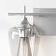 Breena 2 Light Transparent Dimmable Vanity Light