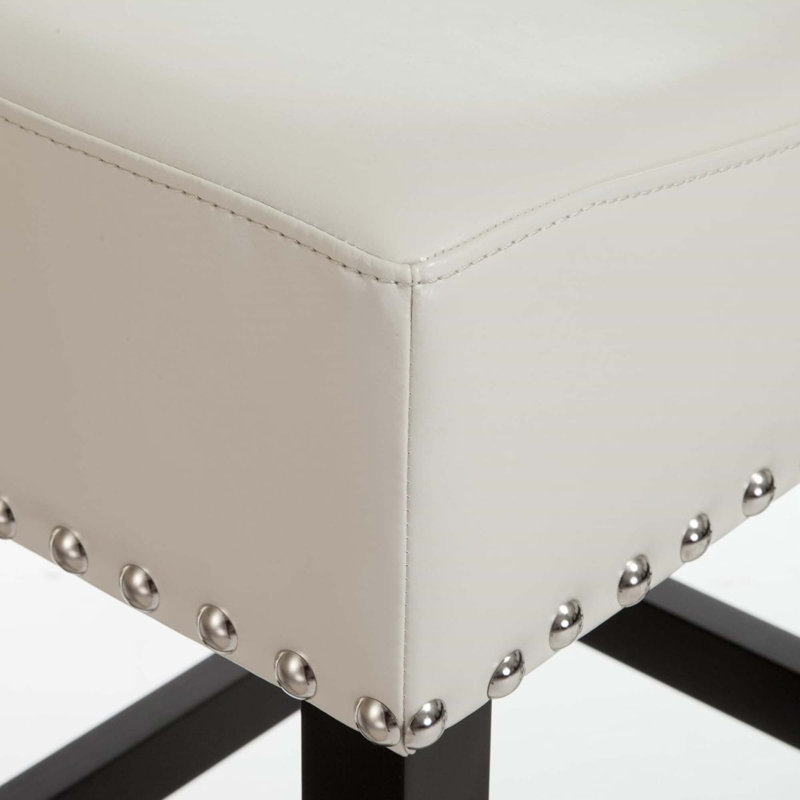 Upholstered Counter Stool, Ivory, Bar Stool (30.5” Seat Height)