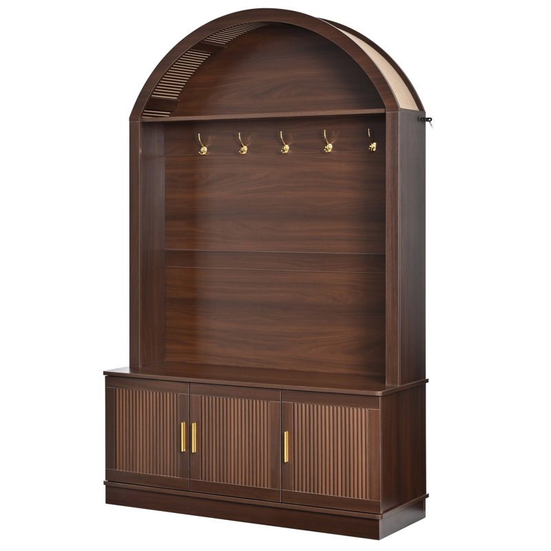 Arbre d'entrée 46,4 po Farmhouse, Brown