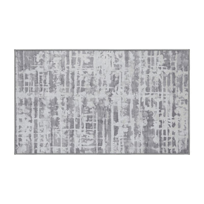 Machine Washable Gray Area Rug