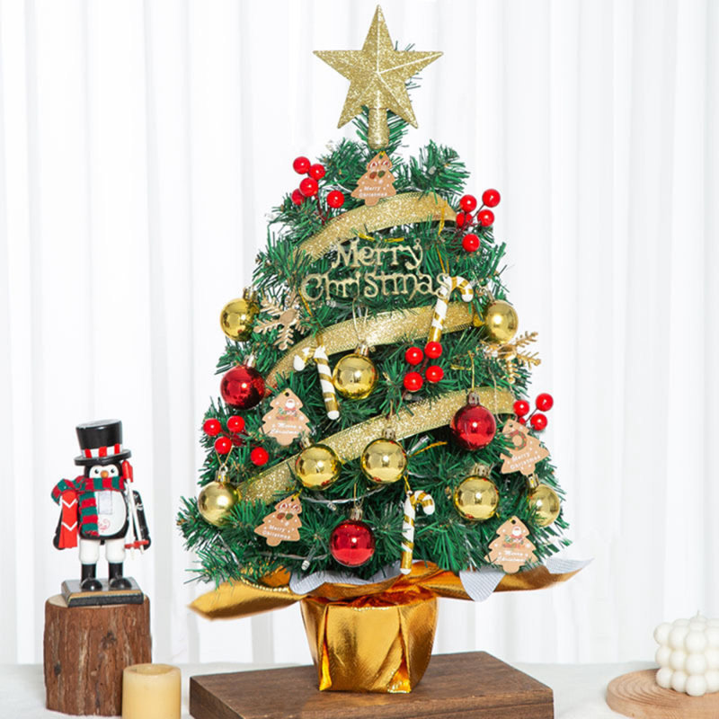 Arbre de Noël de 55 cm avec arbre de Noël et décoration de bureau