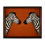 Cognac/Black/White Resin Rectangle Decorative Tray