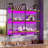 Floating Bar Shelves For Liquor, Wall-mounted Wine Rack With Led Light, Hanging Wine Rack With Stemware Glass Holders For Kitchen, Dining Room, Bar Decor Storage Display