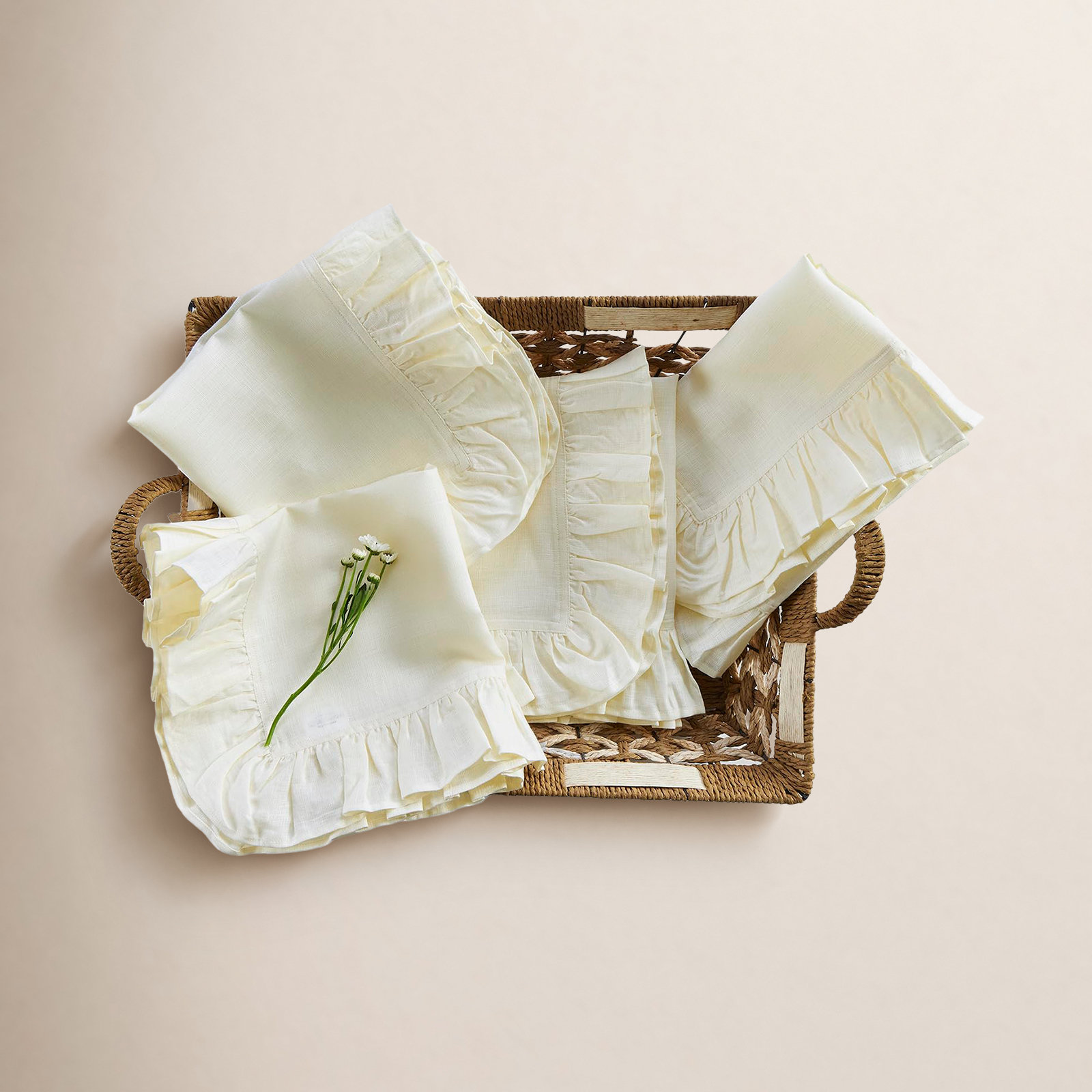 100% Linen Napkin, Ivory