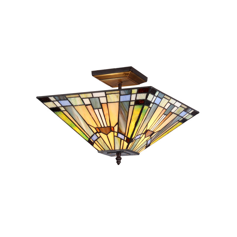 Charlotte Glass Semi Flush Mount
