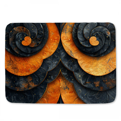 Tapis de salle de bain abstrait